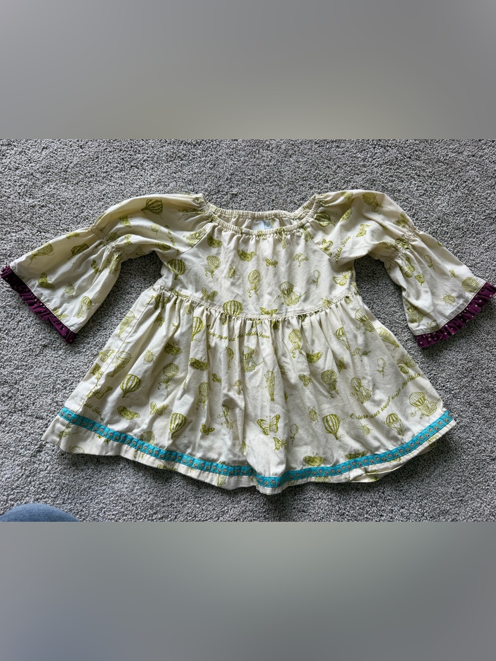 Girls Vintage Matilda Jane Paint By Numbers Peasant Top- Size 4